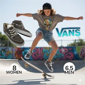 VANS Unisex Chukka Del Barco Lace Up Athletic Skateboard Shoes Gray Size 8/6.5